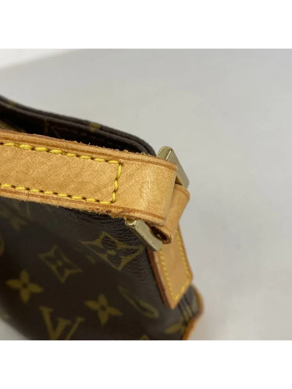 Louis Vuitton Shoulder Bag Monogram Trotteur Brown